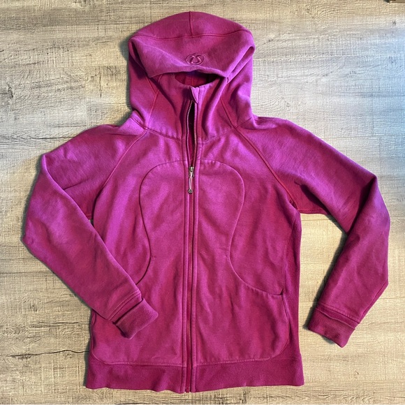 Lululemon Scuba Hoodie Sz 12 Fuschia Pink - Picture 1 of 3